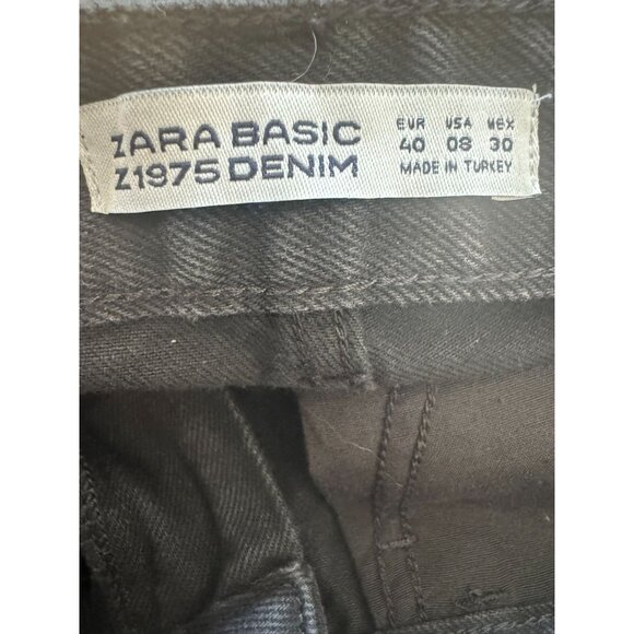 Distressed 8 Black Denim Sequin Patch Frayed Hem High-Waisted Shorts - Picture 3 of 10